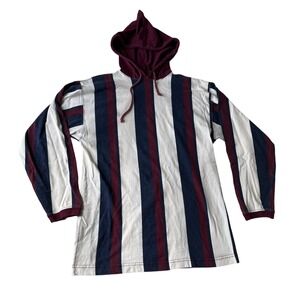 Vtg Striped Baja Surf Jerga Hoodie